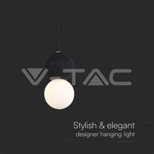 LED Пендел Дизайн Черно + Бяло Тяло - изглед 2 - rZ commerce LED Пендел Дизайн Черно + Бяло Тяло - изглед 2