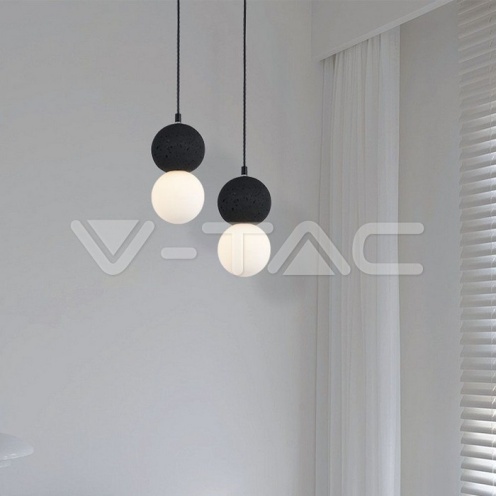LED Пендел Дизайн Черно + Бяло Тяло - изглед 5 - rZ commerce LED Пендел Дизайн Черно + Бяло Тяло - изглед 5
