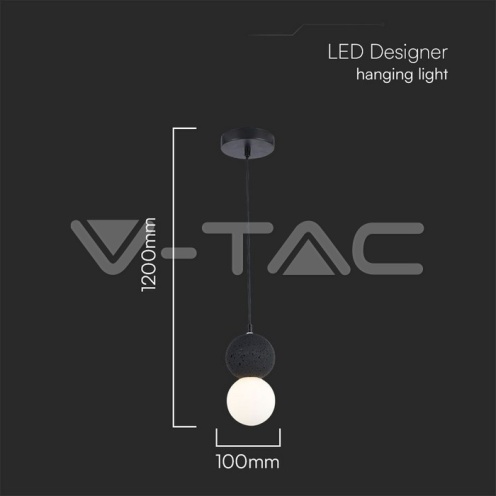 LED Пендел Дизайн Черно + Бяло Тяло - изглед 4 - rZ commerce LED Пендел Дизайн Черно + Бяло Тяло - изглед 4