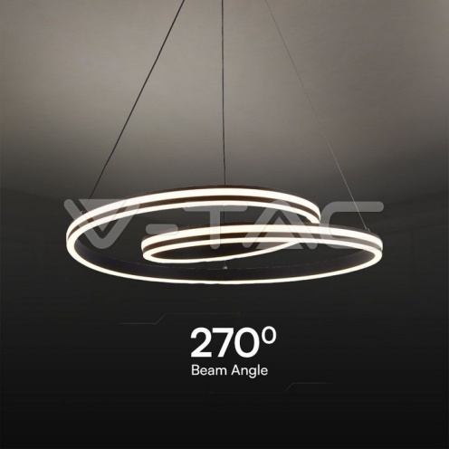 40W LED Пендел Дизайн Черно + Бяло Тяло - изглед 3 - rZ commerce 40W LED Пендел Дизайн Черно + Бяло Тяло - изглед 3