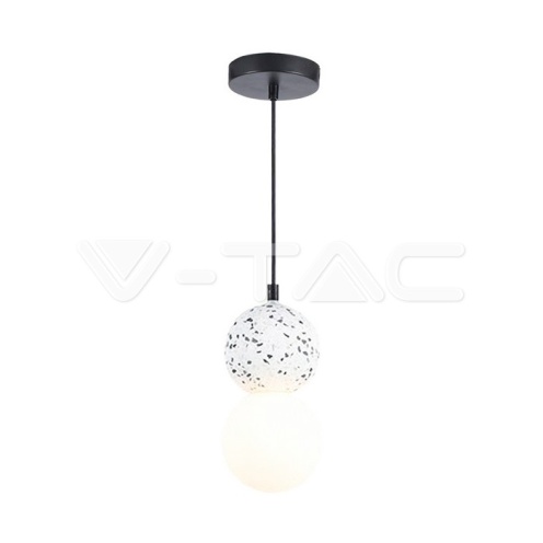 LED Пендел Дизайн Мрамор + Стъкло Бяло Тяло - изглед 1 - rZ commerce LED Пендел Дизайн Мрамор + Стъкло Бяло Тяло - изглед 1