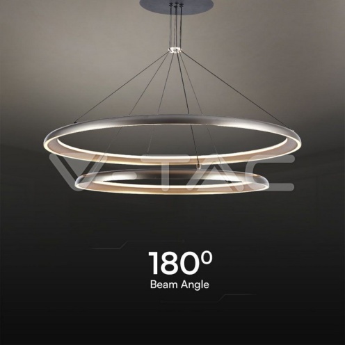 65W LED Пендел Дизайн Златно + Бяло Тяло D400+D600 - изглед 3