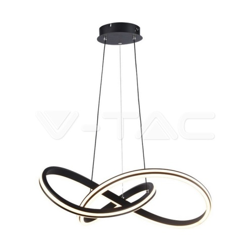 40W LED Пендел Дизайн Черно + Бяло Тяло D600 - изглед 1 - rZ commerce 40W LED Пендел Дизайн Черно + Бяло Тяло D600 - изглед 1