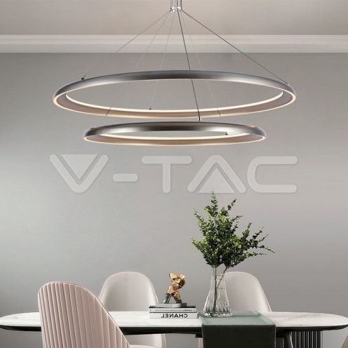65W LED Пендел Дизайн Златно + Бяло Тяло D400+D600 - изглед 5