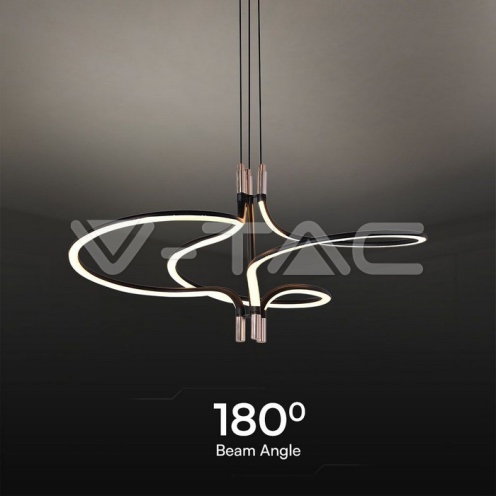 30W LED Пендел дизайн злато+черно тяло 3000К 3350lm - изглед 3 - rZ commerce 30W LED Пендел дизайн злато+черно тяло 3000К 3350lm - изглед 3