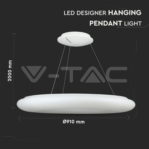105W LED Висящ Пендел Бял 3000K - изглед 7
