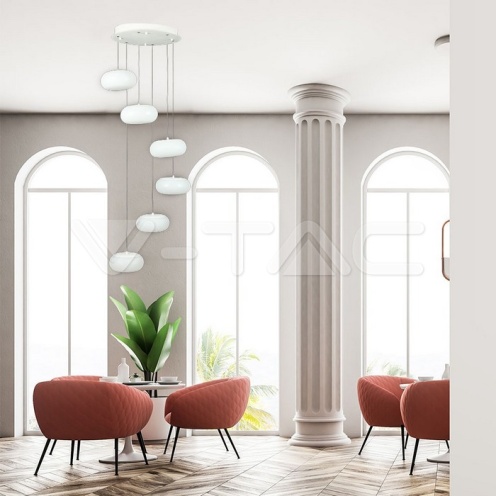 72W LED Висящ Пендел Димиращ Бял 3000K - изглед 9