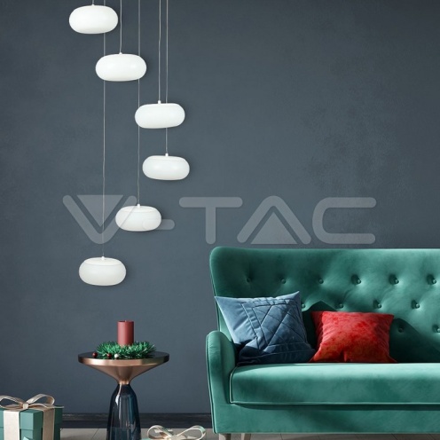 72W LED Висящ Пендел Димиращ Бял 3000K - изглед 8