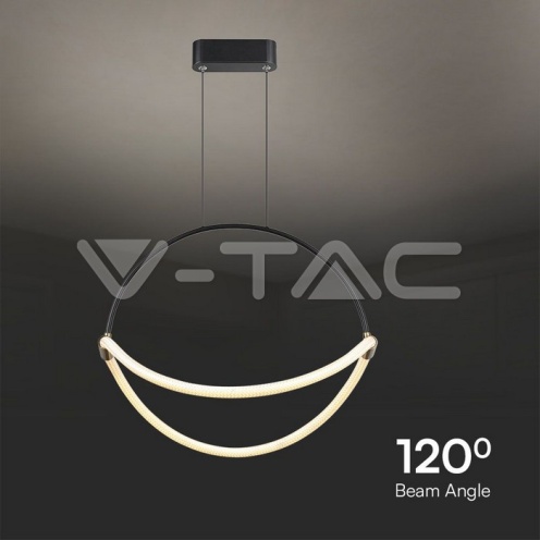 16W LED Висящ Пендел 1.5м 600mm 3000K Черно Тяло - изглед 2 - rZ commerce 16W LED Висящ Пендел 1.5м 600mm 3000K Черно Тяло - изглед 2