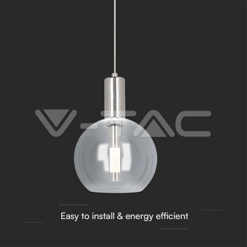 5W LED Висящ Пендел Прозрачно Стъкло 3000K - изглед 3 - rZ commerce 5W LED Висящ Пендел Прозрачно Стъкло 3000K - изглед 3