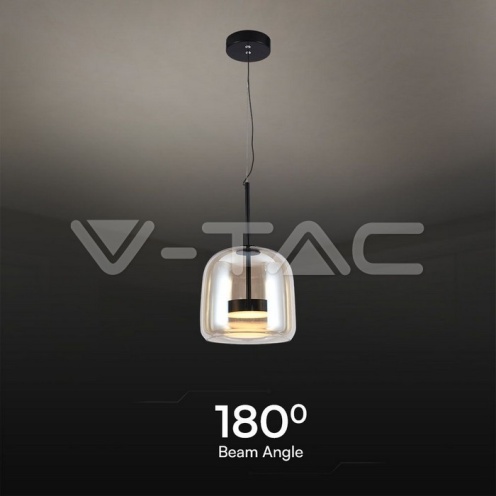 6W LED Висяща Лампа Метал + Стъклено Тяло D250*H240 3000K - изглед 3 - rZ commerce 6W LED Висяща Лампа Метал + Стъклено Тяло D250*H240 3000K - изглед 3