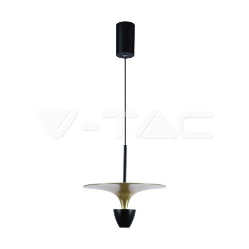 9W LED Висяща Лампа (30*320*100CM) Черно+Златно Тяло 3000K - изглед 1