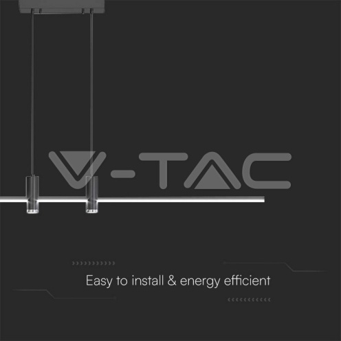 19W LED Висящ Осветител Със Спот Черен 3000K 2160lm - изглед 2 - rZ commerce 19W LED Висящ Осветител Със Спот Черен 3000K 2160lm - изглед 2