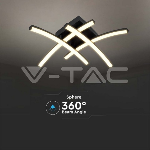 LED Осветител 24W 2500LM Черен 3000К - изглед 5