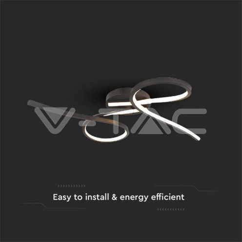 LED Осветител 24W Абстрактни Кръгове 3000K - изглед 2 - rZ commerce LED Осветител 24W Абстрактни Кръгове 3000K - изглед 2