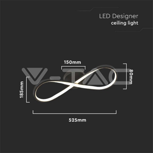 LED Осветител 24W Безкрайност 3000K 2560 lm - изглед 4 - rZ commerce LED Осветител 24W Безкрайност 3000K 2560 lm - изглед 4