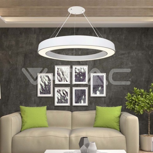 LED Осветител 90W Висящ Димиращ 4000K Бял - изглед 8