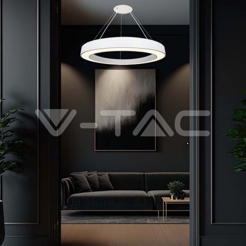 LED Осветител 90W Висящ Димиращ 4000K Бял - изглед 7