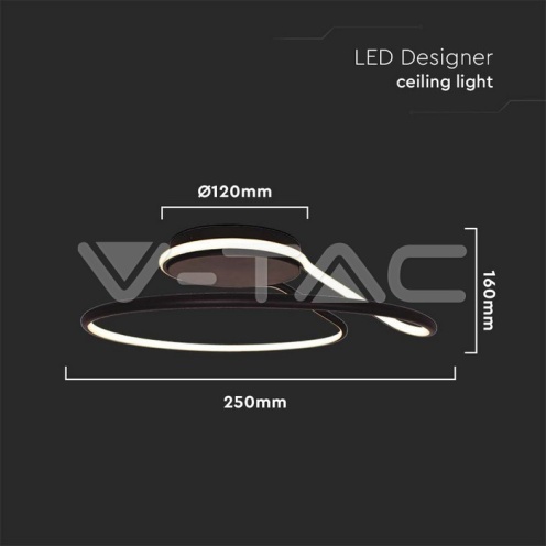 LED Осветител 24W 4000K Черен - изглед 4 - rZ commerce LED Осветител 24W 4000K Черен - изглед 4