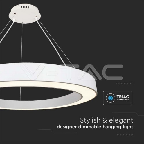 LED Осветител 90W Висящ Димиращ 4000K Бял - изглед 4