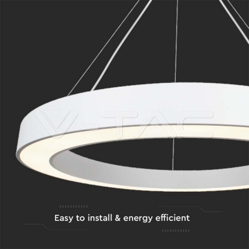 LED Осветител 90W Висящ Димиращ 4000K Бял - изглед 3