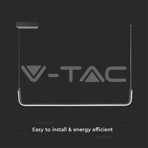 LED линеен осветител 12W Висящ Черен 4000K 1200lm - изглед 2 - rZ commerce LED линеен осветител 12W Висящ Черен 4000K 1200lm - изглед 2