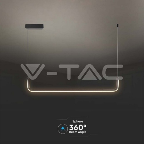 LED линеен осветител 12W Висящ Черен 4000K 1200lm - изглед 4 - rZ commerce LED линеен осветител 12W Висящ Черен 4000K 1200lm - изглед 4