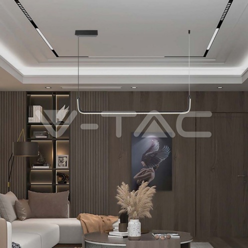 LED линеен осветител 12W Висящ Черен 4000K 1200lm - изглед 7 - rZ commerce LED линеен осветител 12W Висящ Черен 4000K 1200lm - изглед 7