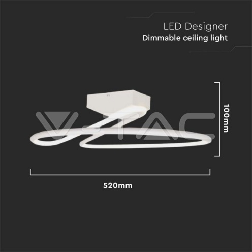 LED Осветител 43W 4000K Бял Кръг - изглед 4 - rZ commerce LED Осветител 43W 4000K Бял Кръг - изглед 4