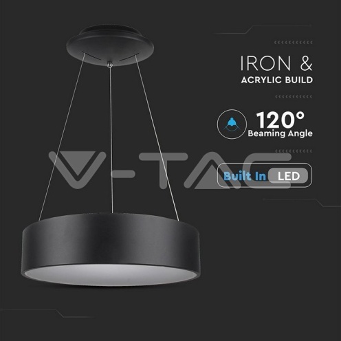 20 LED Пендел Димиращ Черен 3000К - изглед 3