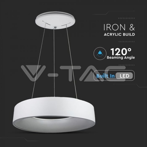 20 LED Пендел Димиращ Бял 3000К - изглед 3