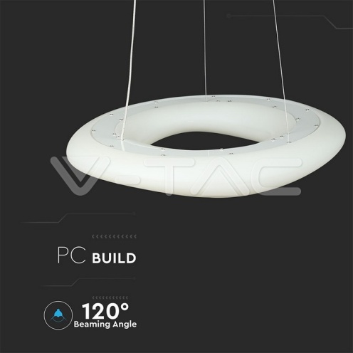 82W Пендел/Плафон Кръг 3 Цветен D:750*H:1200 Димиращ Бял - изглед 7 - rZ commerce 82W Пендел/Плафон Кръг 3 Цветен D:750*H:1200 Димиращ Бял - изглед 7
