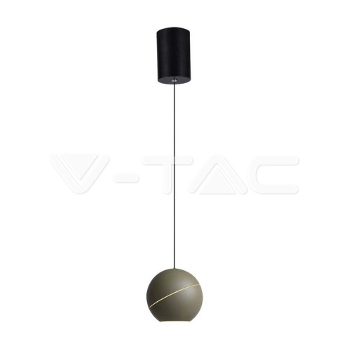 8.5W LED Висяща Лампа Φ180 Регулируемо Въже Touch On/Off Златно Тяло 3000K - изглед 1