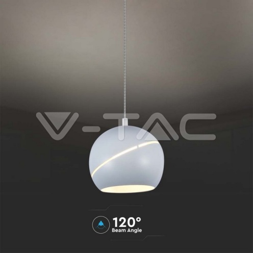 8.5W LED Висяща Лампа Φ180 Бяло Тяло 3000K - изглед 4