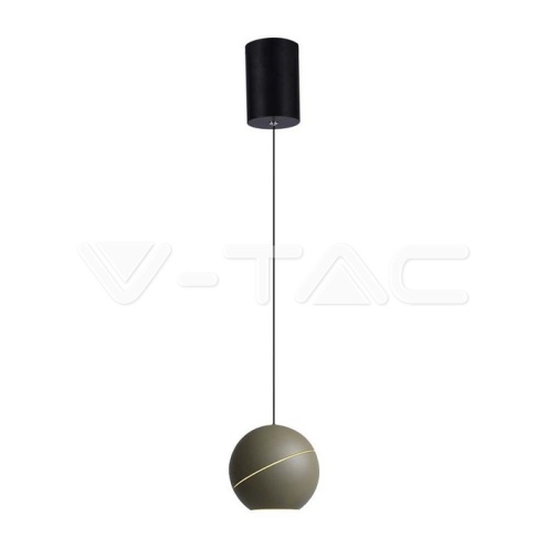 8.5W LED Висяща Лампа Φ180 Златно Тяло 3000K - изглед 1