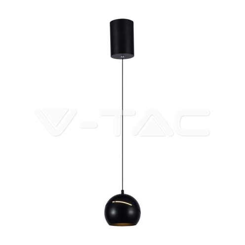 8.5W LED Висяща Лампа Φ180 Черно Тяло 3000K 850lm - изглед 1
