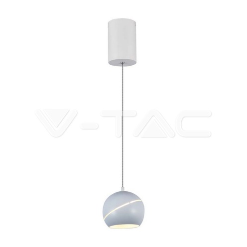 8.5W LED Висяща Лампа Φ180 Бяло Тяло 3000K - изглед 1