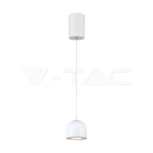 8.5W LED Висяща Лампа Φ100 Регулируемо Въже Touch On/Off Бяло Тяло 3000K - изглед 1