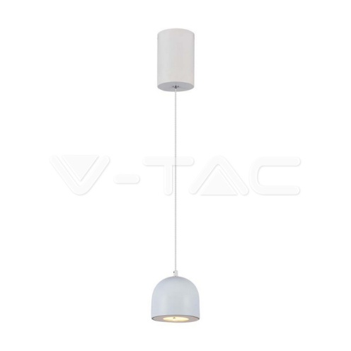 8.5W LED Висяща Лампа Φ100 Бяло Тяло 3000K - изглед 1
