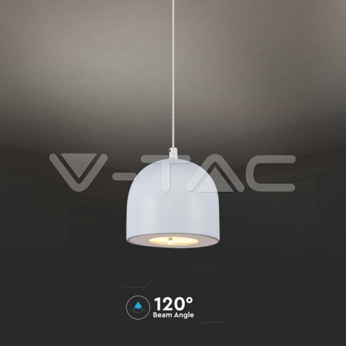 8.5W LED Висяща Лампа Φ100 Бяло Тяло 3000K - изглед 4