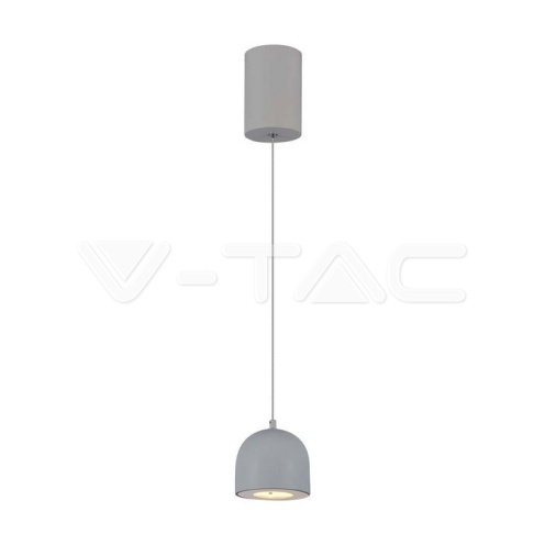 8.5W LED Висяща Лампа Φ100 Сиво Тяло 3000K - изглед 1