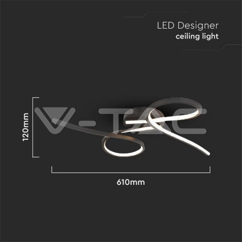 LED Осветител 24W Абстрактни Кръгове 3000K - изглед 4 - rZ commerce LED Осветител 24W Абстрактни Кръгове 3000K - изглед 4
