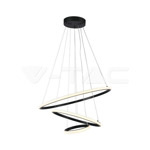 32W LED Висяща декоративна лампа 600*400*200 черно тяло 3000K 3880Lm - изглед 1