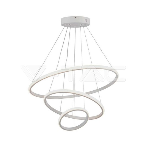 32W LED Висяща декоративна лампа 600*400*200 бяло тяло 3000K 3880Lm - изглед 1