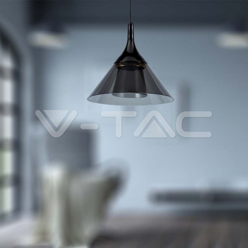 9W LED Висяща Лампа (19.5*17.5*100CM) Черно 4000K - изглед 7