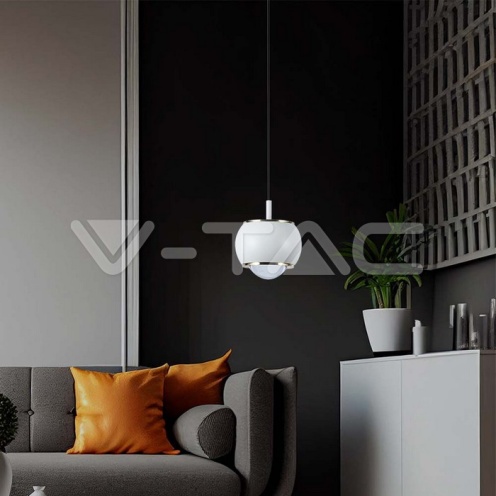9W LED Висяща Лампа (10*10*100см) Бяло 4000K - изглед 7