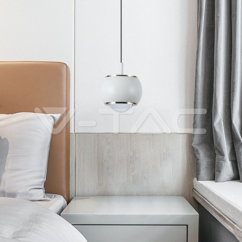 9W LED Висяща Лампа (10*10*100см) Бяло 4000K - изглед 6