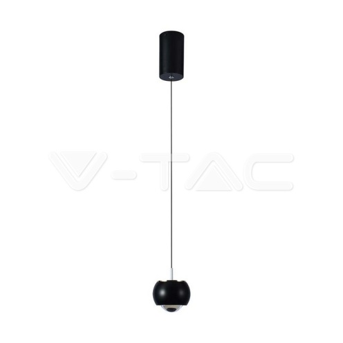 9W LED Висяща Лампа (10*10*100см) Черно 4000K - изглед 1