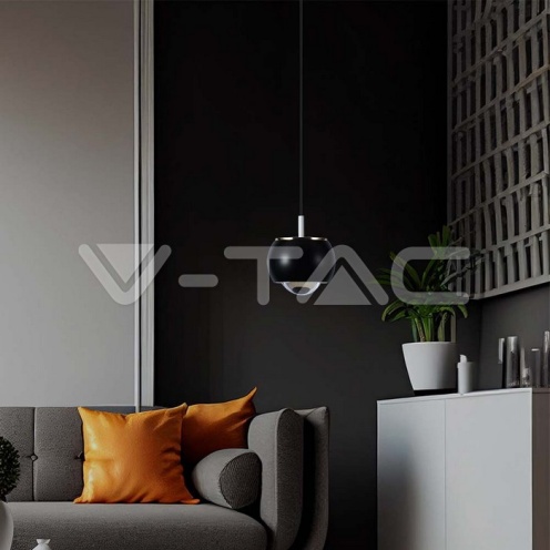 9W LED Висяща Лампа (10*10*100см) Черно 4000K - изглед 7