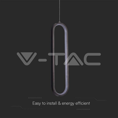 13W LED Висяща Лампа 40CM 3000K Черно Тяло - изглед 2 - rZ commerce 13W LED Висяща Лампа 40CM 3000K Черно Тяло - изглед 2